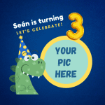 Dinosaur Birthday Cake topper
