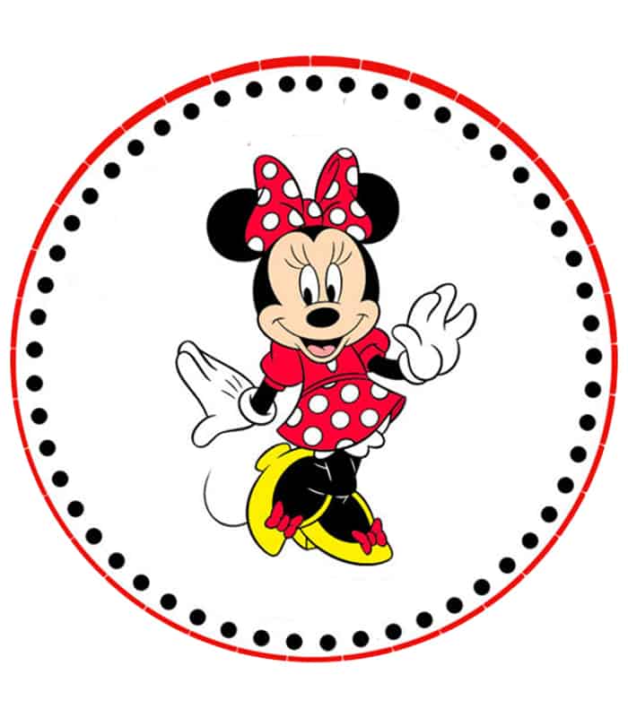 Minnie Mouse Round - Edible Images
