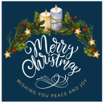 Merry Christmas candles