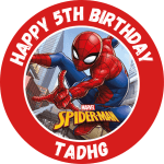 Spiderman Round Cake Topper