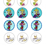 Communion Cupcake Toppers