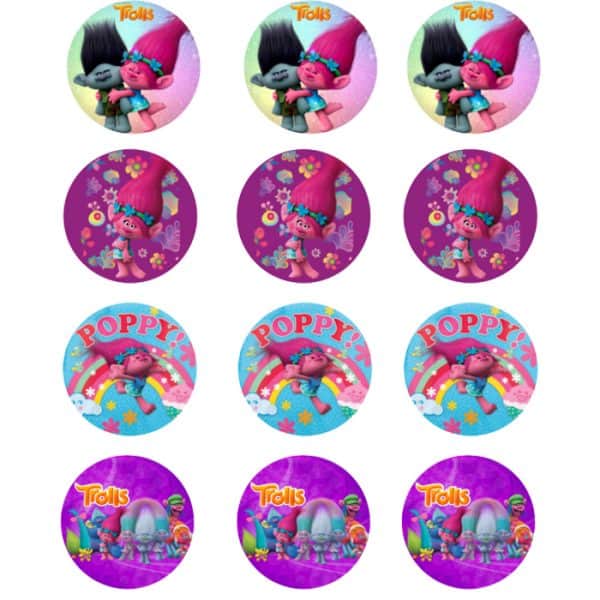 Trolls Poppy Cake Topper - Edible Images