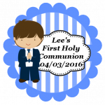 Boys Communion Cake Topper