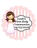 Girls Communion Cake Topper