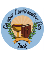 Confirmation Round Cake Topper