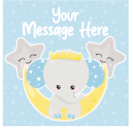 Baby Birth Blue Elephant