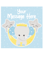 Baby Birth Blue Elephant