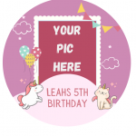 Unicorn and Kitty cake topper